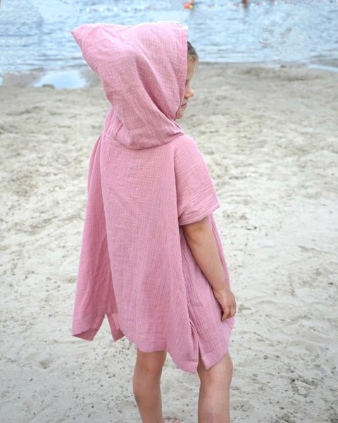 Beach Poncho Rosa